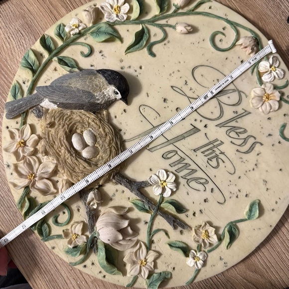 Garden of Grace “Bless This Home” Bird Nest Spring Wall Hanging 12” - Picture 5 of 5